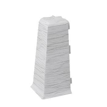 Угол наружный для плинтуса ПВХ Arbiton Indo 70 мм 25 Каштан Жирона 2 штуки